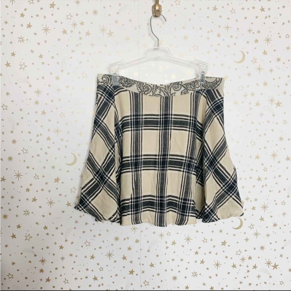Altar'd State Pretty in Plaid Circle Skirt